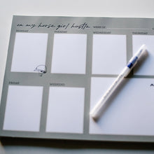 Load image into Gallery viewer, Horse Girl Hustle Weekly Desk Planner
