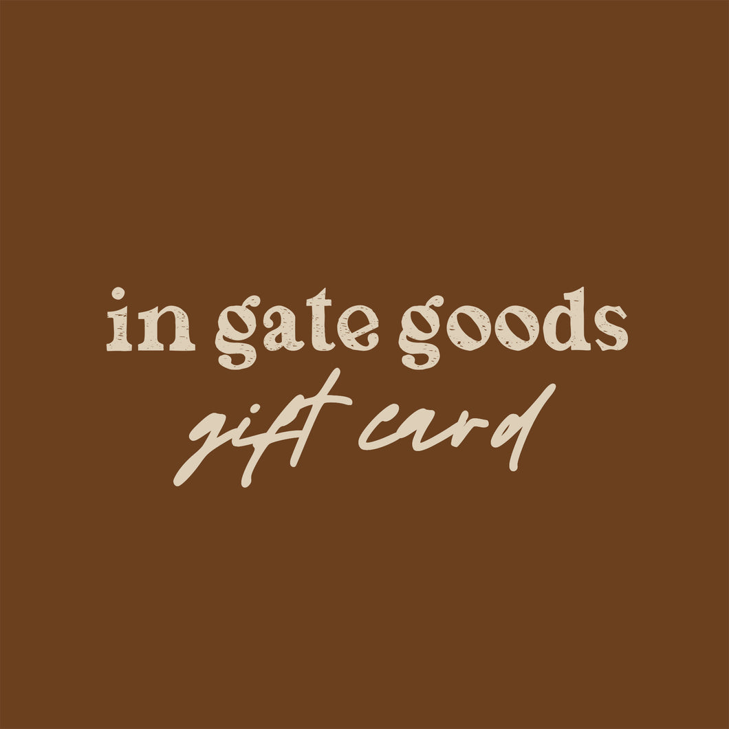 In Gate Goods Gift Card